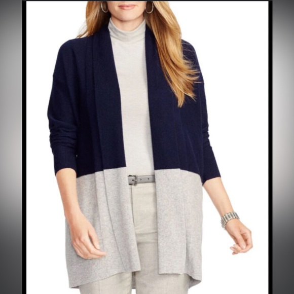 Ralph Lauren Sweaters - Lauren Ralph Lauren 100% Cashmere Color Block Cardigan Womens Size Small